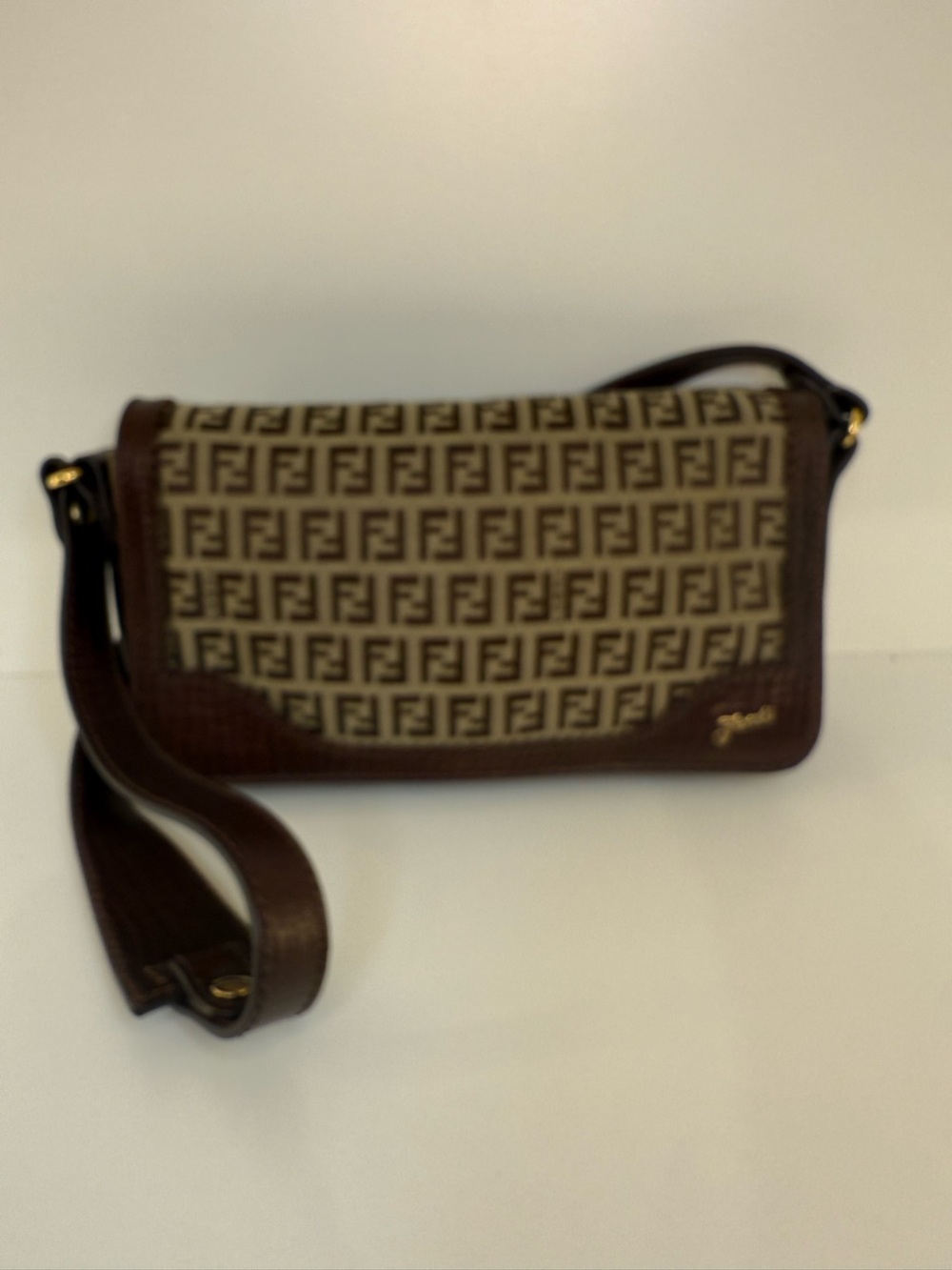 Vintage Fendi Zucca Canvas HANDBAG
